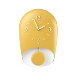 Guzzini Relógio de Parede com Pêndulo Amarelo Bell - Home Amarelo Mustarda - GZ168604206