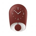 Guzzini Relógio de Parede com Pêndulo Vermelho Bell - Home Vermelho Tijolo - GZ168604171