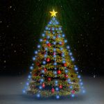 Cordão de Luzes Árvore de Natal 180 Luzes LED 180 cm Azul - 328874