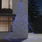 Árvore de Natal Parede 720 Luzes LED 5 m Int/ext Azul - 328646