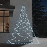 Árvore de Natal Parede 260 Luzes LED 3 m Int/ext Branco Frio - 328641