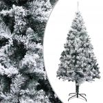 Árvore de Natal Artificial com Luzes Led/neve 400 cm PVC Verde - 328479