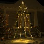 Árvore de Natal em Cone 300 Leds 120x220 cm Interior e Exterior - 328586