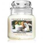 Village Classic Candle Coconut Vanilla Vela Perfumada (glass Lid) 389 g