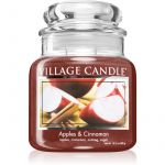 Village Classic Candle Apples & Cinnamon Vela Perfumada (glass Lid) 389 g