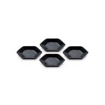 Le Creuset - Set 4 Pratos 9,5CM Hexagon, Negro Onix 6925995140003 - C5BD8B6F-C02
