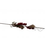 Ramo Natal Decorativo em Vermelho e Corda 55cm - 15000/39