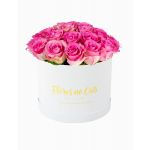 Flores no Cais Caixa de Rosas Cor-de-Rosa Naturais
