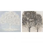 DKD Home Decor Pintura Árvores (100 x 2.4 x 100 cm) (2 Pcs) - S3018088