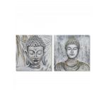 DKD Home Decor Pintura Buda (2 Pcs) (100 x 2.8 x 100 cm) - S3018042
