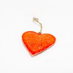 Coração Vermelho Metalico 10cm - 70913441