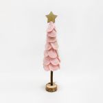 Arvore de Natal Rosa e Glitter 27cm - 70903928