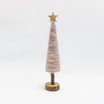 Arvore de Natal Lã 31cm Rosa Velho - 70903941