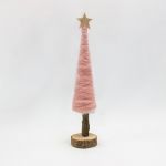 Arvore de Natal Lã 31cm Rosa - 70903940