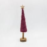 Arvore de Natal Lã 31cm Bordeaux - 70903939