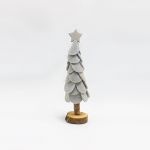 Arvore de Natal Cinza e Glitter 27cm - 70903930
