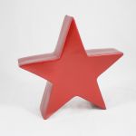 Estrela Cerâmica Pintada a Vermelho Brilhante 30cm - 30152750
