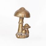 Cogumelos em Grupo 7x12cm Ouro - 70913350