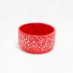 Vaso Cerâmica Vermelho com Corações 14x8 cm - 70113275