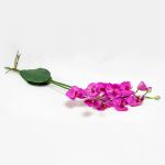 Phalaenopsis Artificial Fuchsia com Folhas - 60cm - 90171713