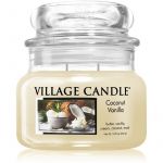 Village Classic Candle Coconut Vanilla Vela Perfumada (glass Lid) 262 g