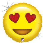 Grabo Balão Foil 18" Emoji Love Holográfico - 460036219