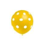 Xiz Party Supplies 25 Balões Impressos "bolinhas" Amarelo Torrado - 013204023