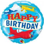 Qualatex Balão Foi Happy Birthday Aviões - 020057796