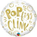 Qualatex Balão Foil 18" Pop Fizz Clink - 020015043