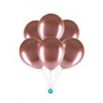Xiz Party Supplies 6 Balões 32cm Cromados Rose Gold - 011111207