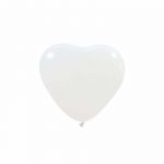 Xiz Party Supplies Saco de 100 Balões Coração 16 cm Branco - 013001116