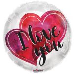 Kaleidoscope Balão Foil 17" i Love You Corações de Aguarela - 140016640