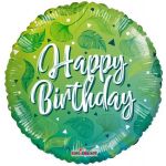 Kaleidoscope Balão Foil 18" Happy Birthday Motivos Verdes - 141816357