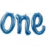 Creative Converting Grinalda Balões Foil One Azul - 120324818