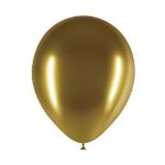 Xiz Party Supplies Saco de 25 Balões Cromados 14 cm Dourado - 011004501
