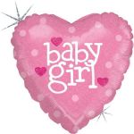 Grabo Balão Foil 18" Coração Baby Girl - 460086620