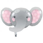 Creative Converting Balão Foil 35" Elefante Rosa - 120346349