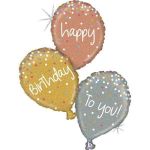 Grabo Balão Foil 40" Happy Birthday To You Trio - 460035852