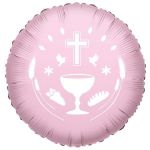 Xiz Party Supplies Balão Foil 18" Comunhão Rosa Bebé - 140000036