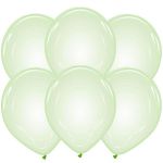 Xiz Party Supplies 25 Balões 32cm Clear Verde - 012110138