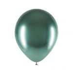 Xiz Party Supplies Saco de 25 Balões Cromados 14 cm Verde Médio - 011004503