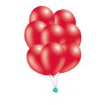 Xiz Party Supplies 8 Balões Metalizado 30 cm Vermelho Metalizado - 018009532