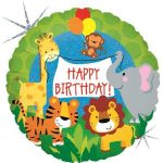 Grabo Balão Foil 18&quot; Happy Birthday Selva Holográfico - 460036569