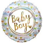 Kaleidoscope Balão Foil 18" Baby Boy Holográfico com Corações - 140016527