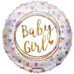 Kaleidoscope Balão Foil 18" Baby Girl Holográfico com Corações - 140016528