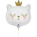 Grabo Balão Foil 14" Mini Cat Princess Branco - 460072098