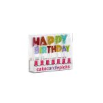 Anniversary House Pack Velas Glitter Happy Birthday Rainbow - 120000232