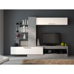 Ideia Home Design Compacto Media Brill Branco, Cinza 260 x 180 x 42 cm