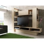 Ideia Home Design Compacto Media Wood Carvalho Claro 210 x 170,1 x 41,2 cm