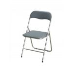 Cadeira Acolchoado Dobrável Cinzento (44,5 x 44 x 79 cm) - S2209714
